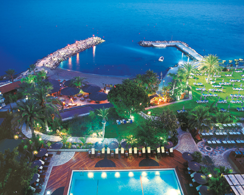 Amathus Beach Hotel Adults Pool And Limanaki Fish Tabern Overview