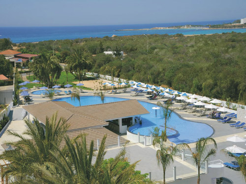 Christofinia Hotel Panoramic View of Pool & Beach