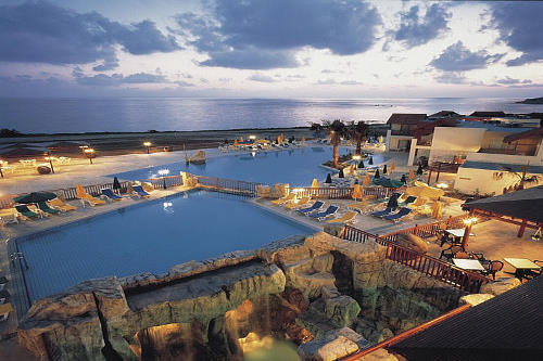 Aquasol Holiday Village Hotel Evening View