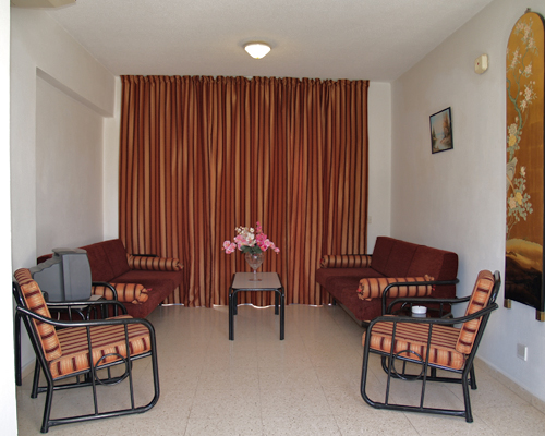 Paphiessa Hotel Apartments One Bedroom Apartment Living Room
