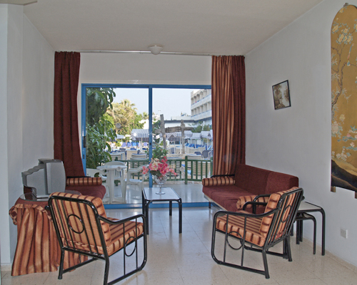 Paphiessa Hotel Apartments One Bedroom Apartment Living Room