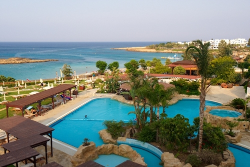 Capo Bay Hotel Panoramic View of Pool & Gardens