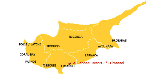 St. Raphael Resort Map