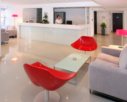 Amorgos Hotel Reception Area