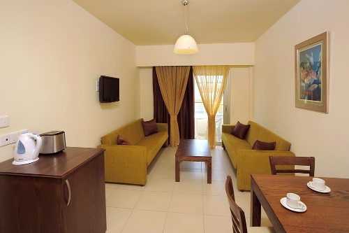 Euronapa Hotel Apartments Apartment Living Room