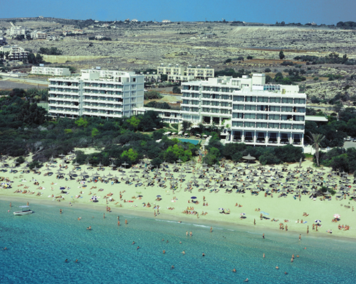 Grecian Bay Hotel Aerial View