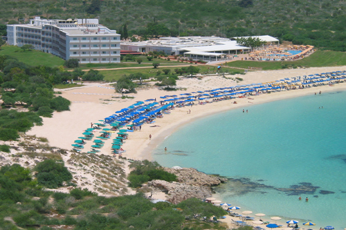 Asterias Beach Hotel Aerial View