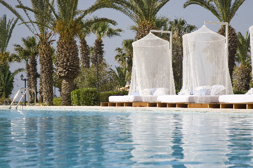 Sandy Beach Hotel Pool Loungers 1